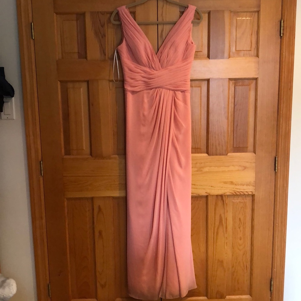 Coral wedding dress